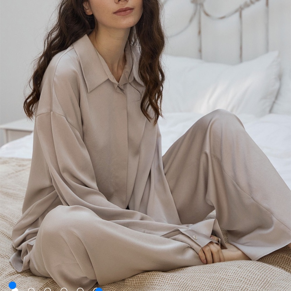 Luxe Long Sleve‎ Loose PJ Set large